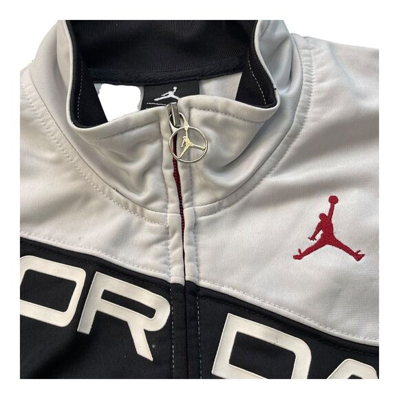 Jordan Jumpman Jacket Youth Boys Size 6 Red White Zip Color Block Logo RN 81917 - Picture 2 of 11